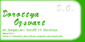 dorottya ozsvart business card